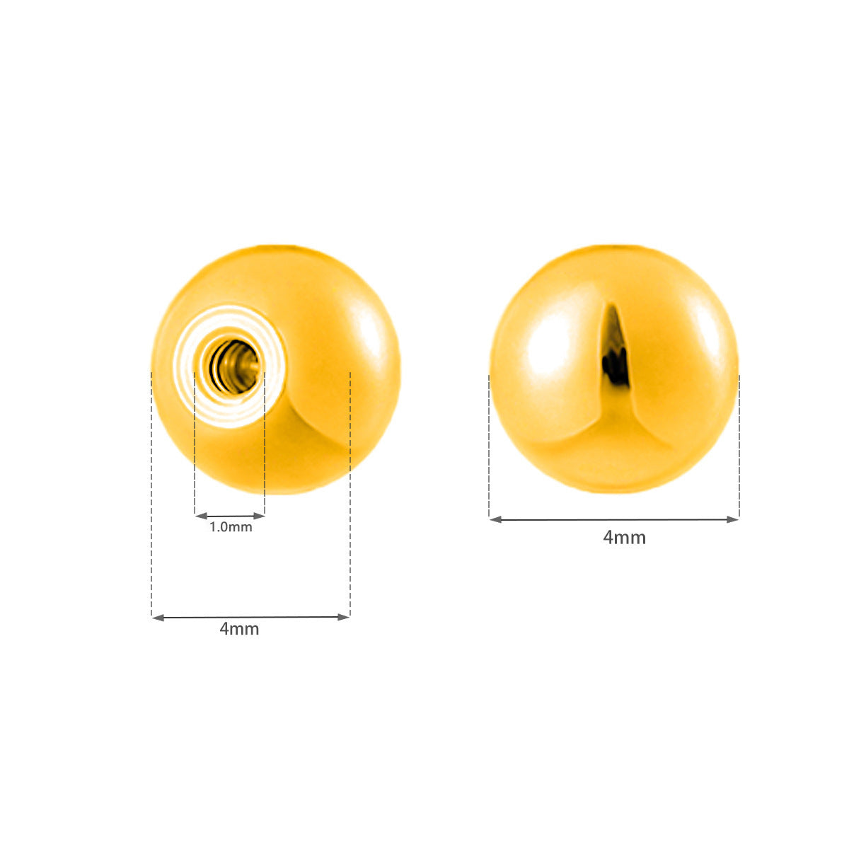 Earplug Ear Bone Ball-shaped Round Cake Stud Earrings