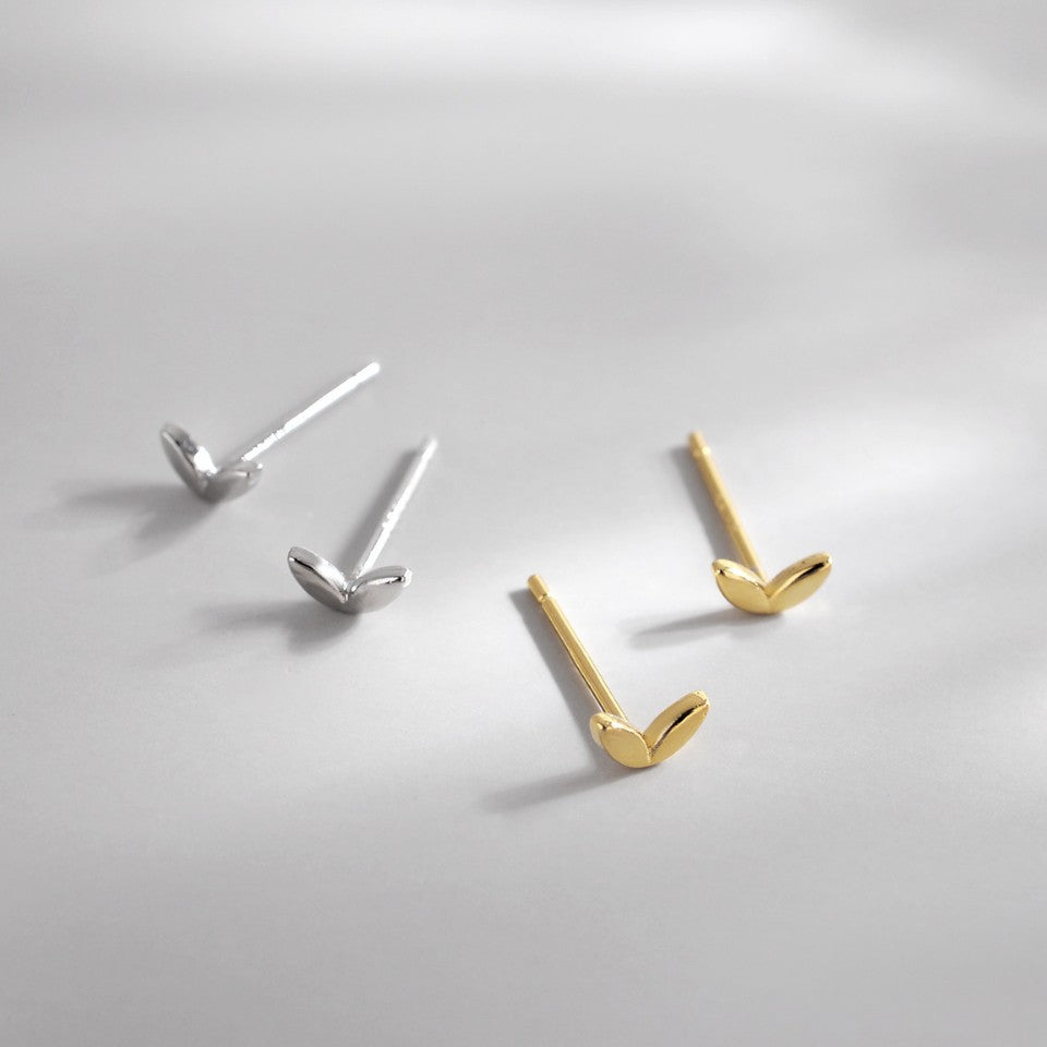 Women's Clover For Elegant Mini Small Ear Stud Earrings