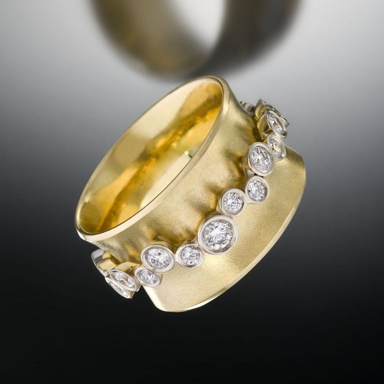 Women's Gold Plated Zircon Affordable Luxury Fashion Niche Ring