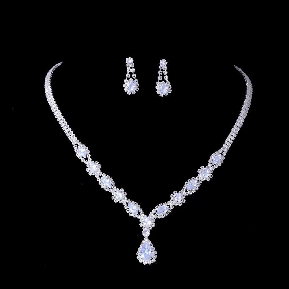 Fashion Zircon Rhinestone Entry Lux Elegant Earrings