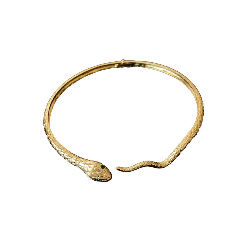 Light Luxury Diamond Snake-shaped Personalized Fashion Design Niche Necklaces