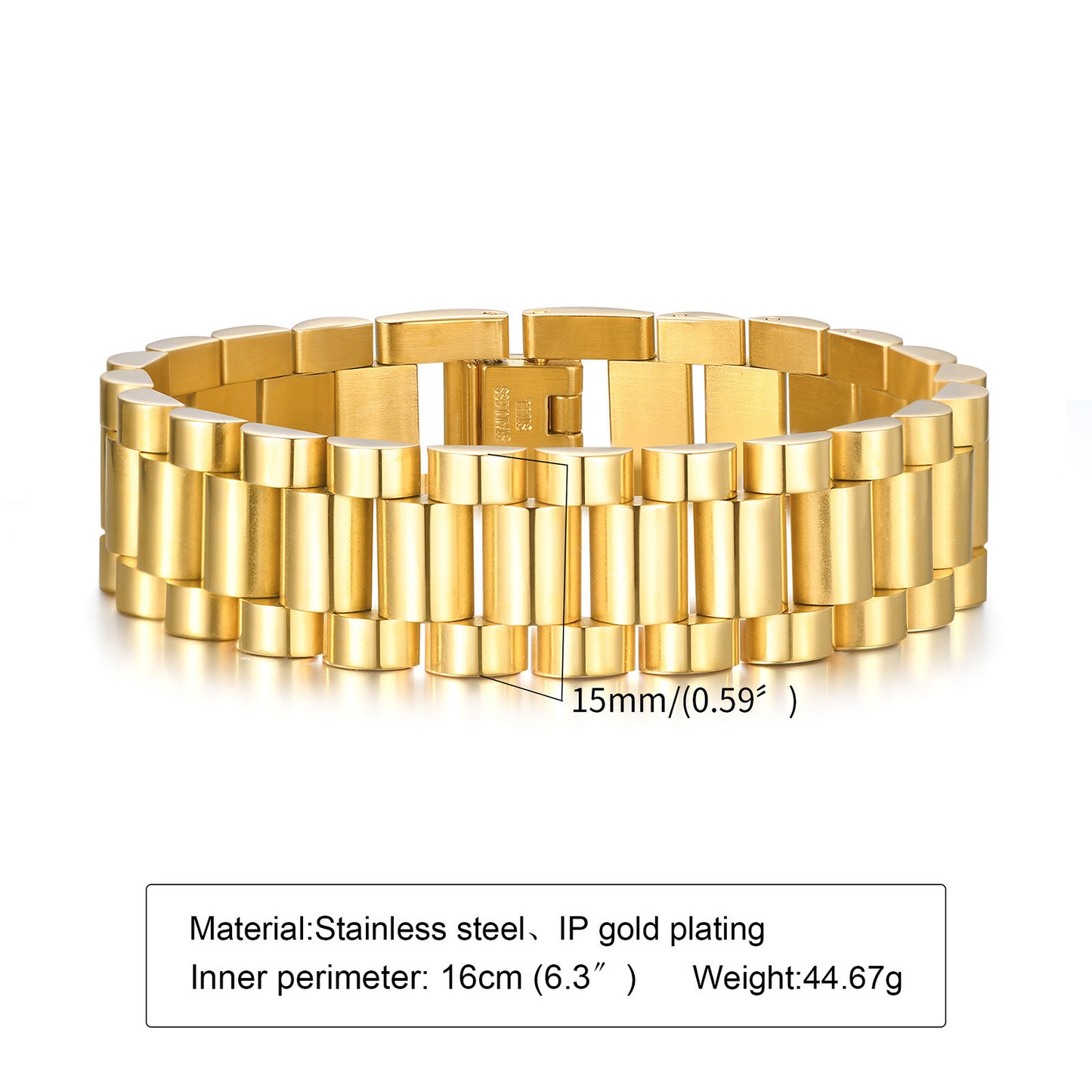 Attractive Innovative Stainless Steel Strap Couple Bracelets