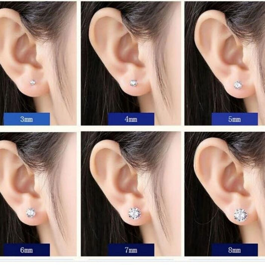 Zircon Sterling Sier Female Trendy Niche Earrings