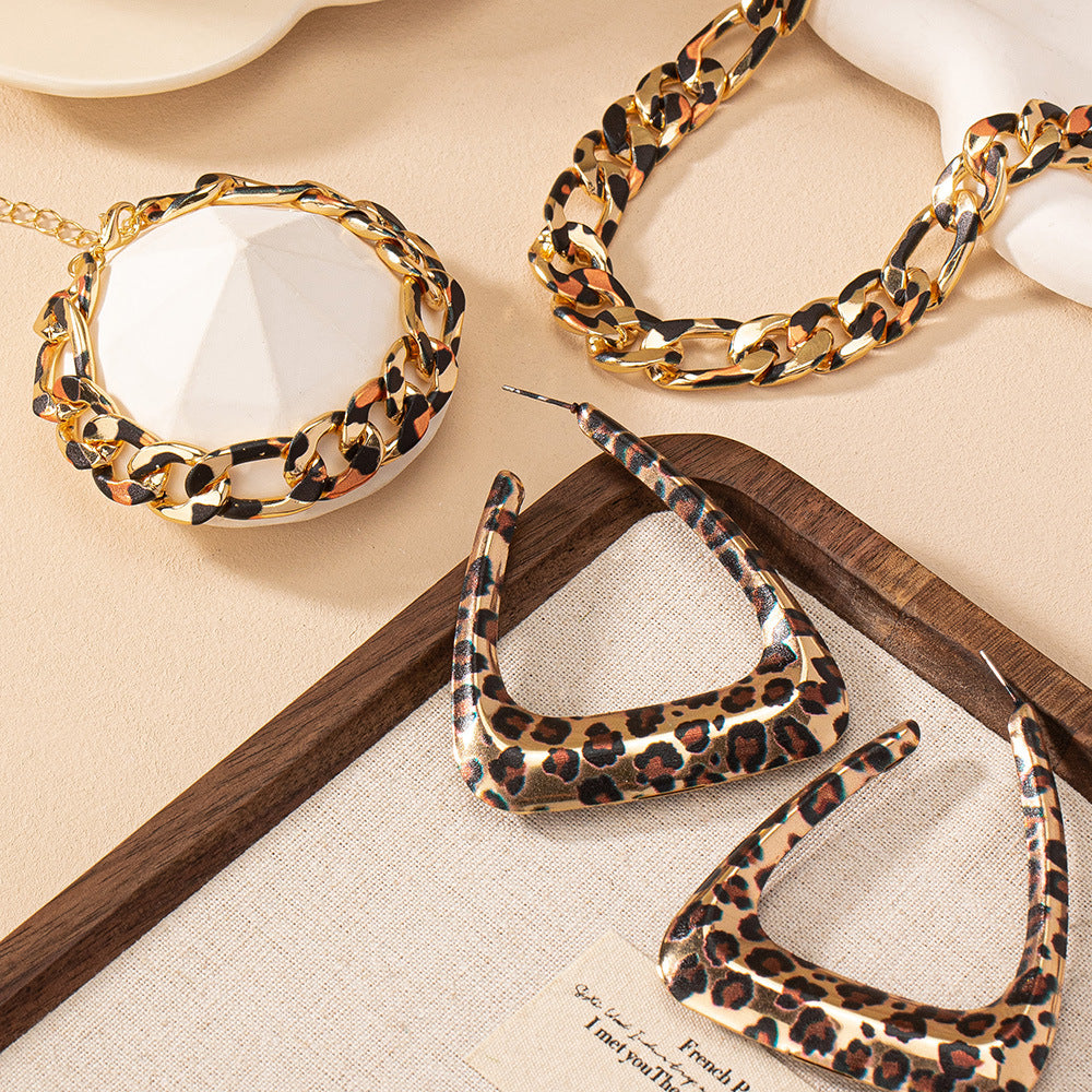 Geometric Trend Triangle Retro Sexy Minimalist Fashion Jewelry Set