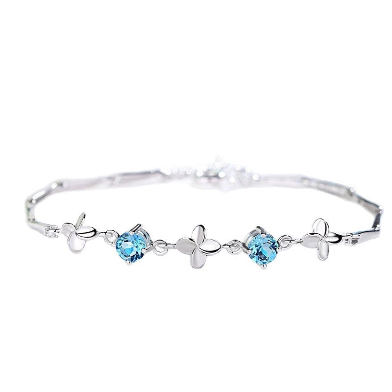 Four-leaf Clover Female Light Luxury Minority Design Simple Bracelet