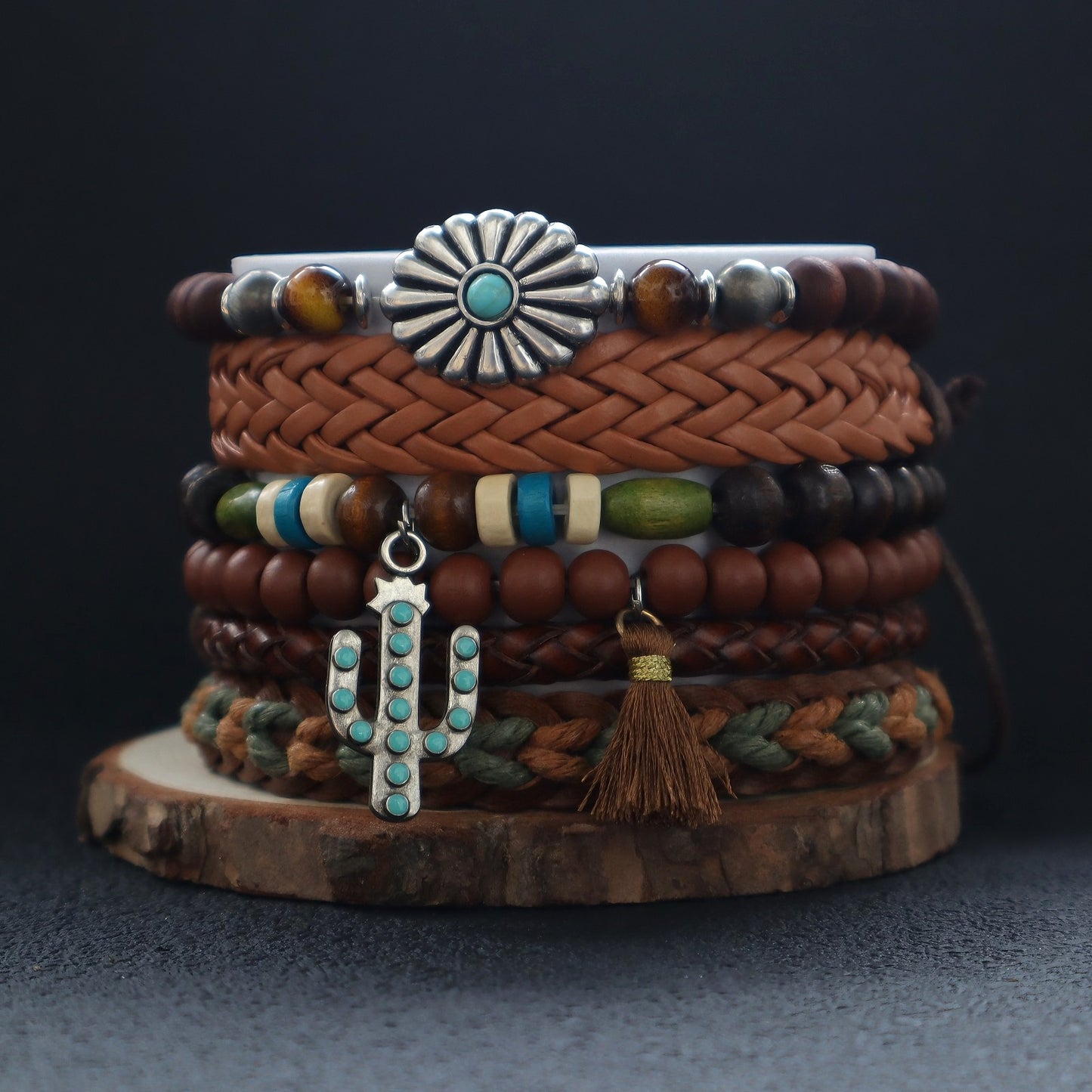 Women's Vintage Turquoise Beaded Bohemian Fashion Source Bracelets