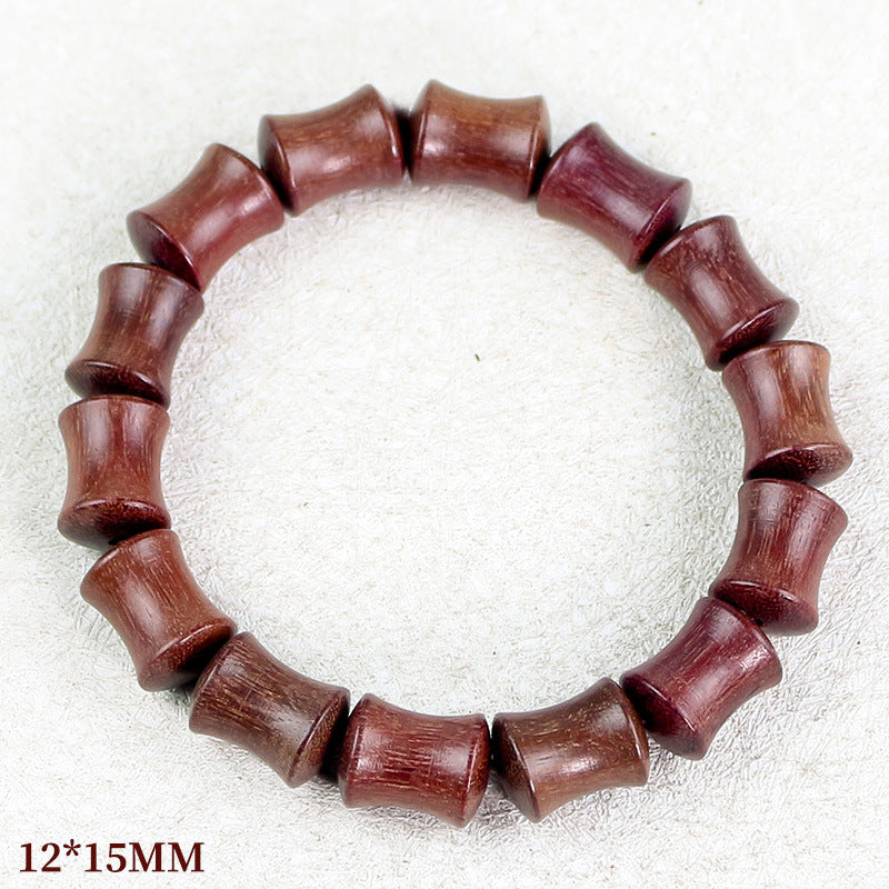 Women's & Men's Violet Buddha Beads Chinese Style Rose Rosewood National Wooden Bracelet