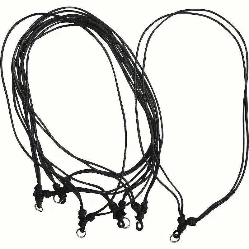 Black Braided Rope Adjustable Accessory Strap Halter Eyeglasses Necklace