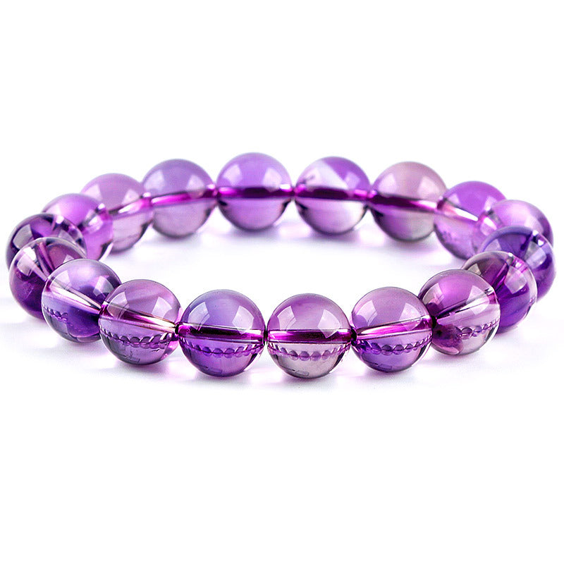 Natural Bolivia Amethyst Super Bright Sky Mirror Bracelet