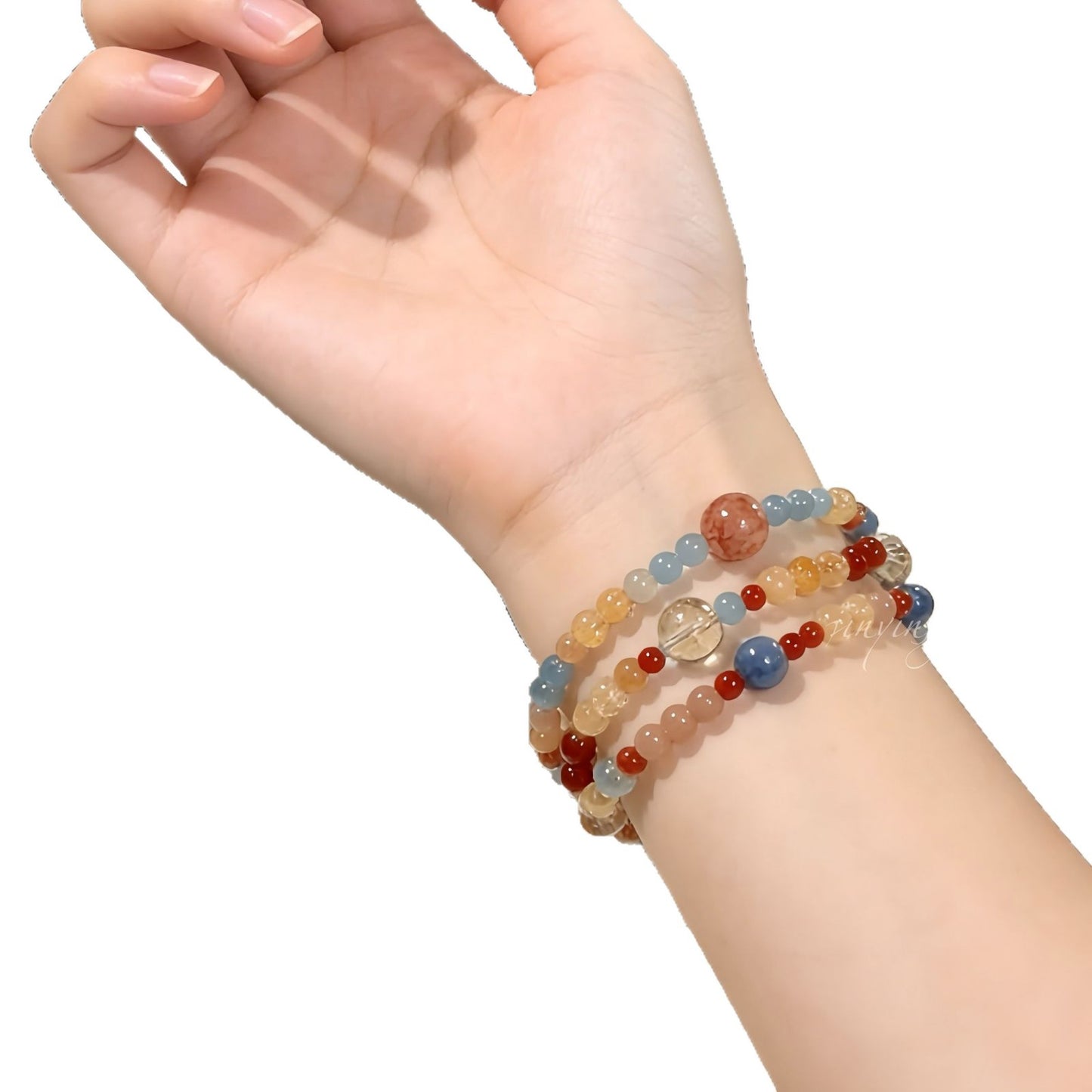 Women's Colorful Pearl Chinese Style Retro Bracelets