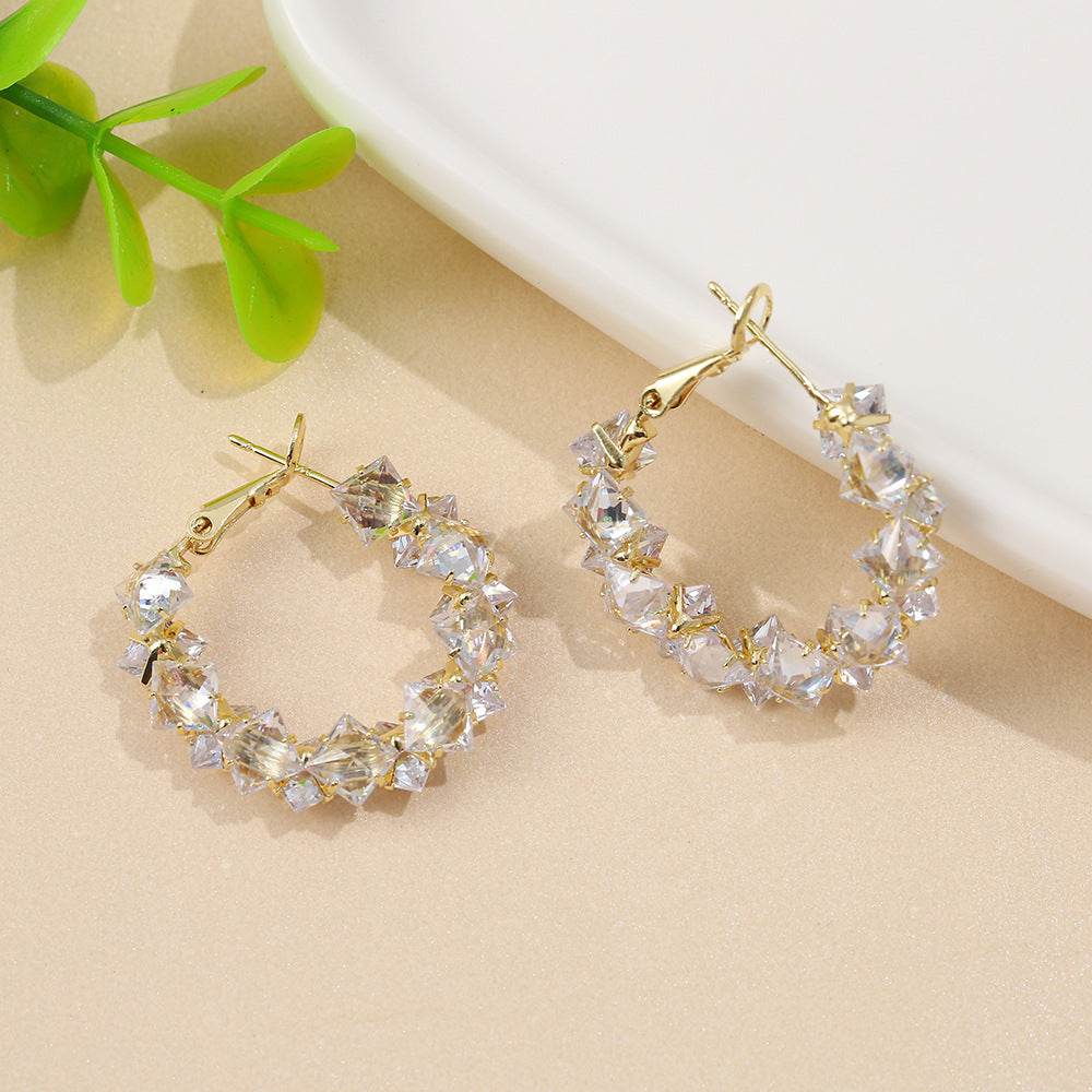 Fashion Light Luxury Personality Trendy Simple Stud Earrings