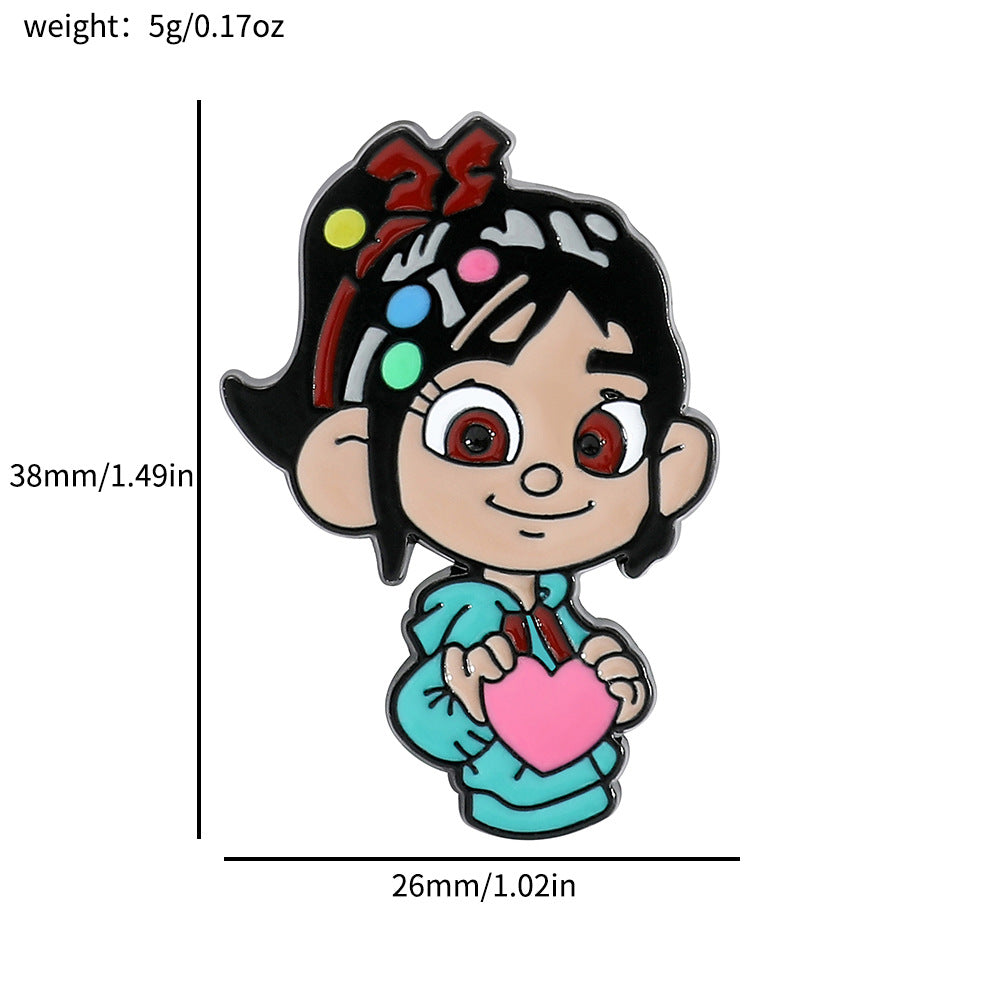 Princess Series Mickey Minnie Dwarf Winnie Brooches