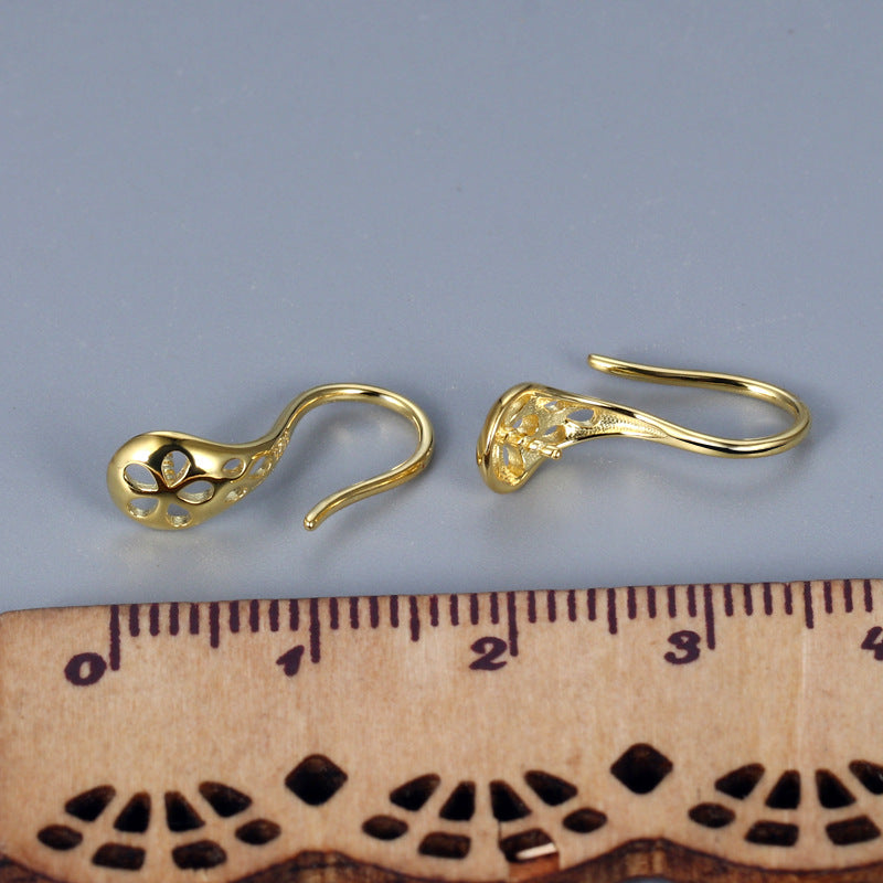 Women's Freshwater Pearl High Heels Hollow Three-dimensional Spoon Rings
