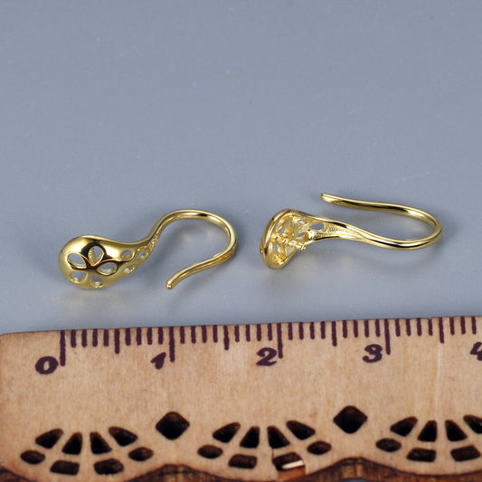Women's Freshwater Pearl High Heels Hollow Three-dimensional Spoon Rings