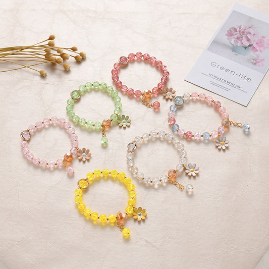 Flower Crystal Little Daisy Female Korean Jewelry Bracelets