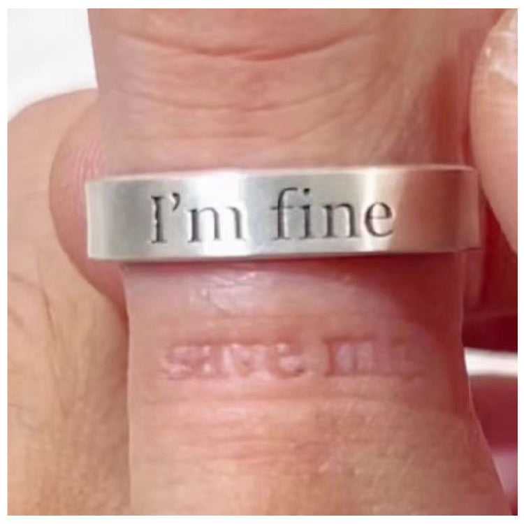 Charming Long Live Life Free Couple Rings