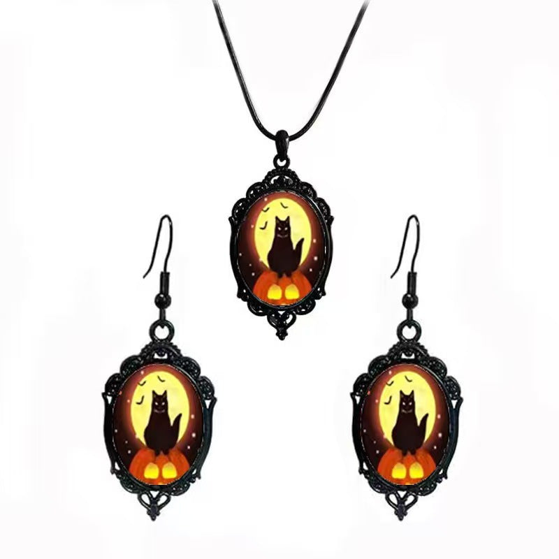 Fashion Elegant Glass Suite Romantic Gift Jewelry Set