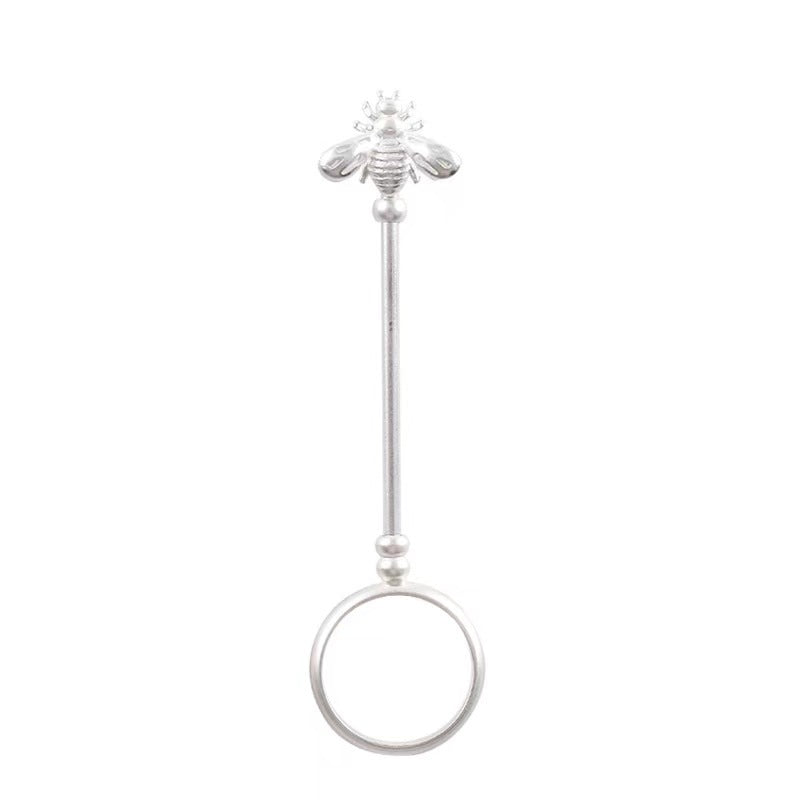 Women's & Men's Style Smoke Holder Shank Metal Bee Smoking Adjustable Ring