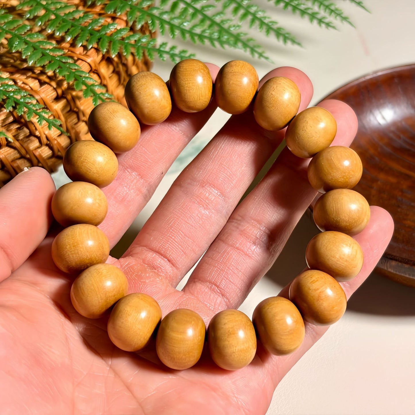 Green Sandalwood Rosewood Abacus Beads National Style Bracelets
