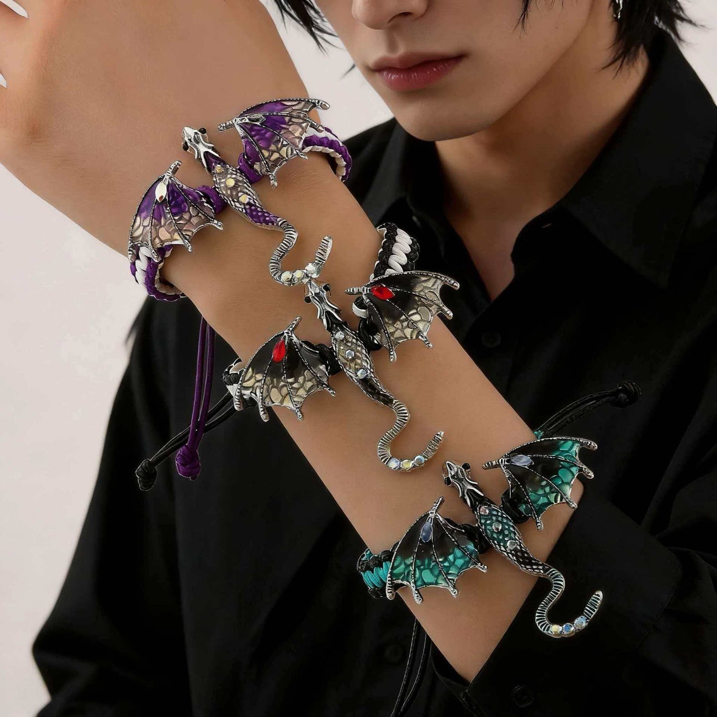 Dragon Hand Weaving Diamond Flying Carrying Strap Personality Bracelet