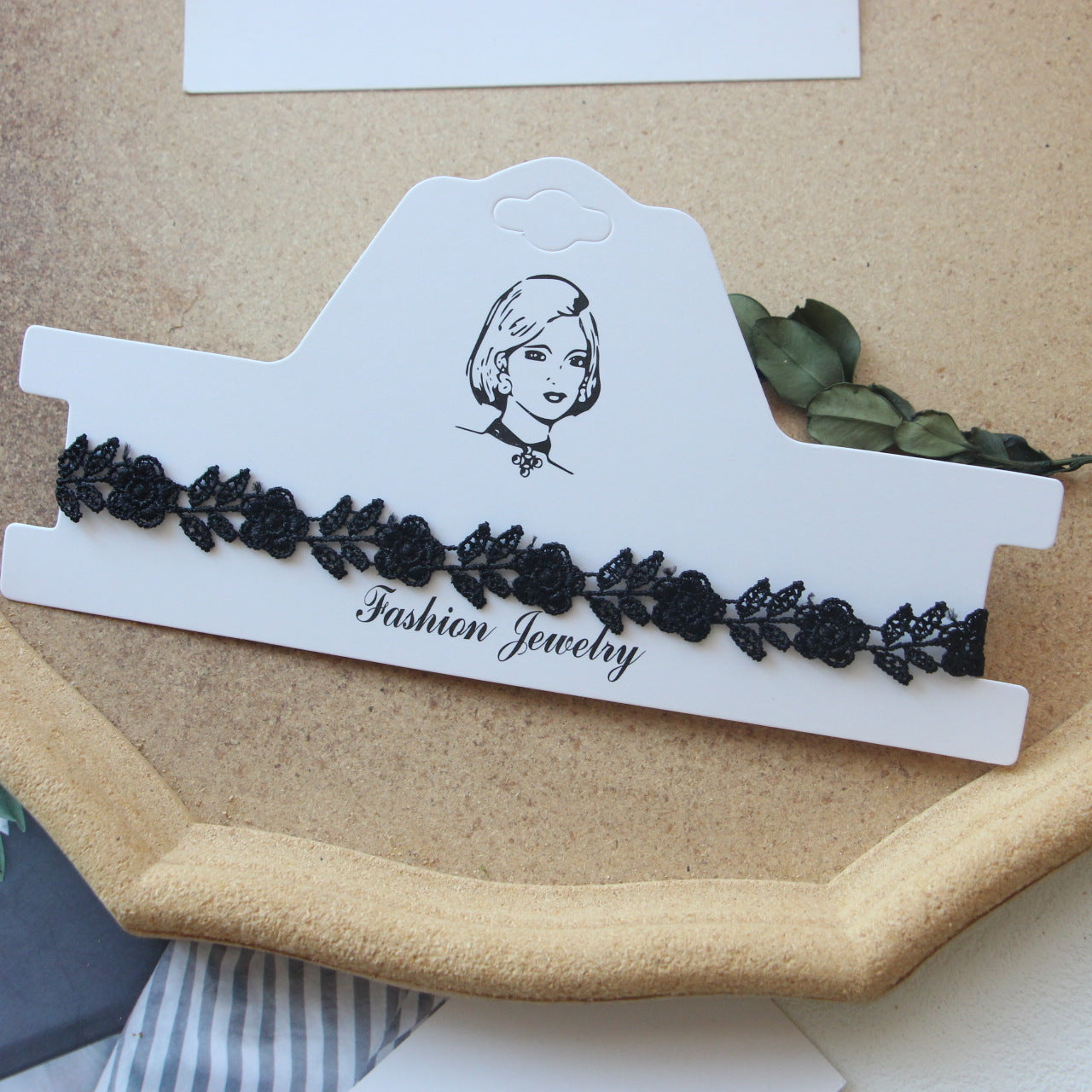 Female Niche Design Clavicle Chain Black Dark Neck Band Necklaces