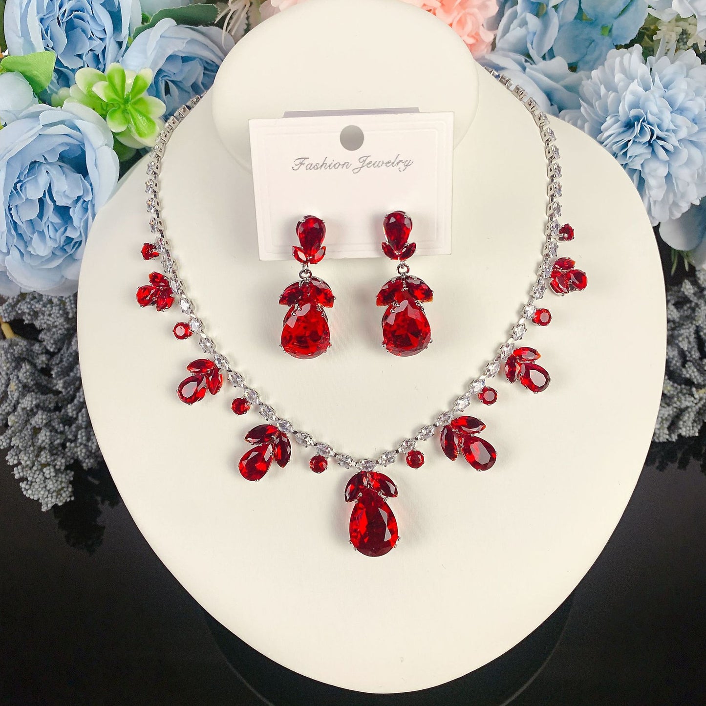 Luxury Light Elegant Zircon Bridal Classic Necklaces