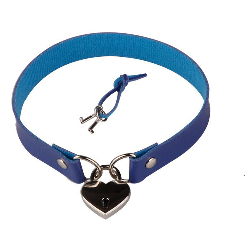Simple Punk Sexy Bound Peach Heart Lock Necklaces