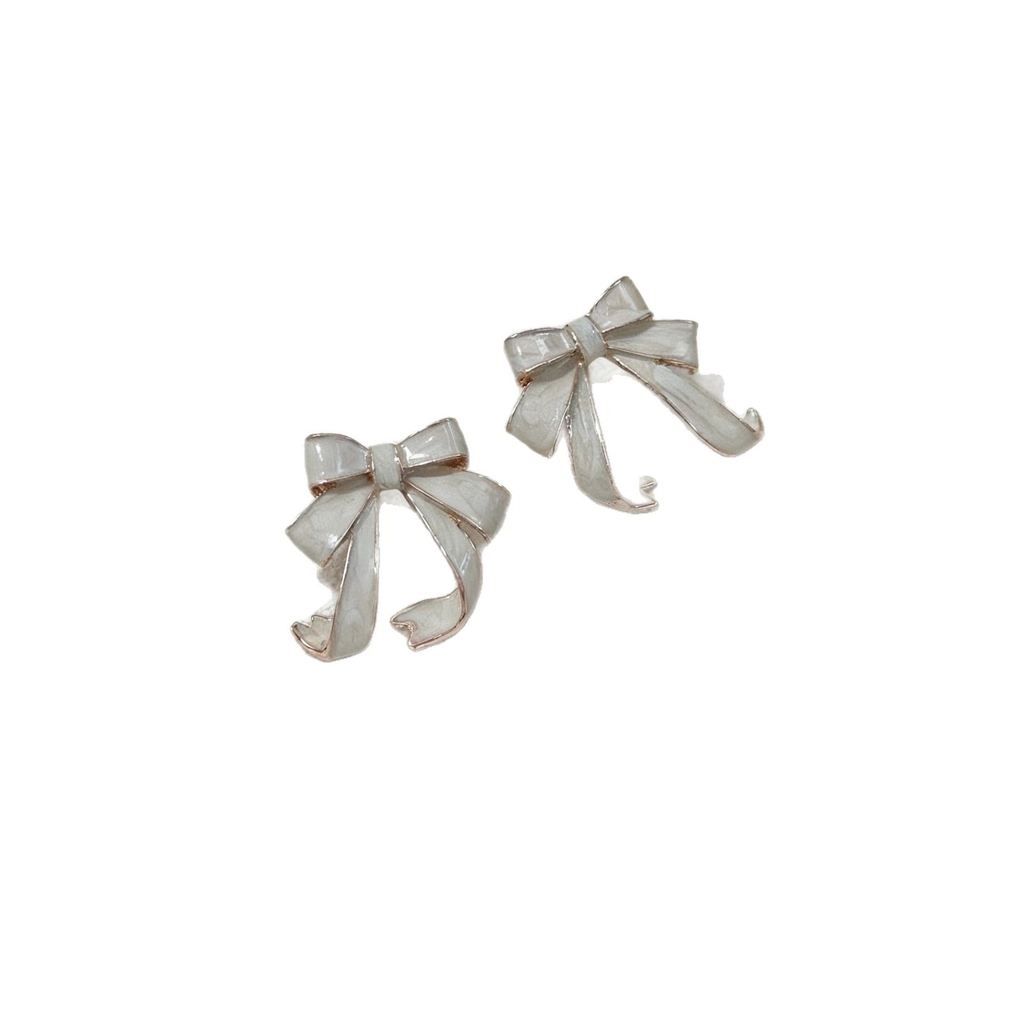 Women's Sweet Satin Bow Ribbon For Exquisite Earrings