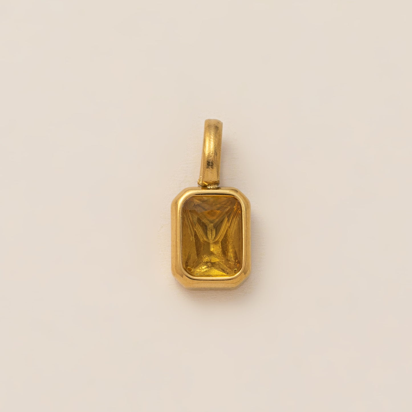Birthstone Parts Female Twee Square Zircon Necklaces