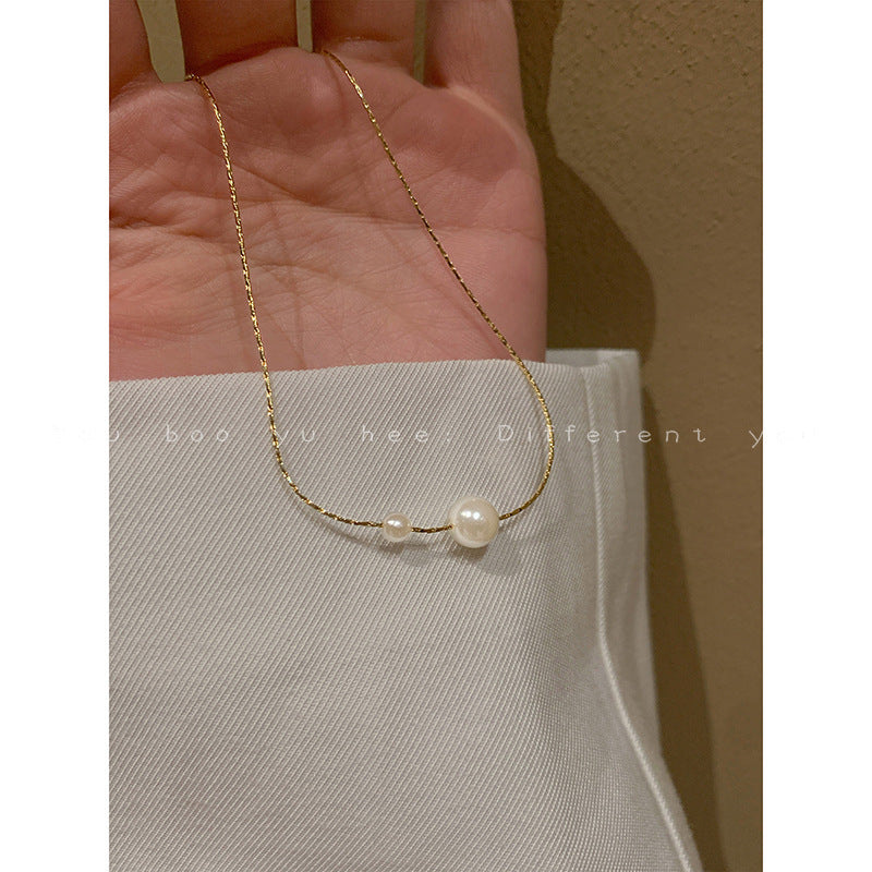 Women's Pearl Sweater Simple Temperament Entry Lux Necklaces