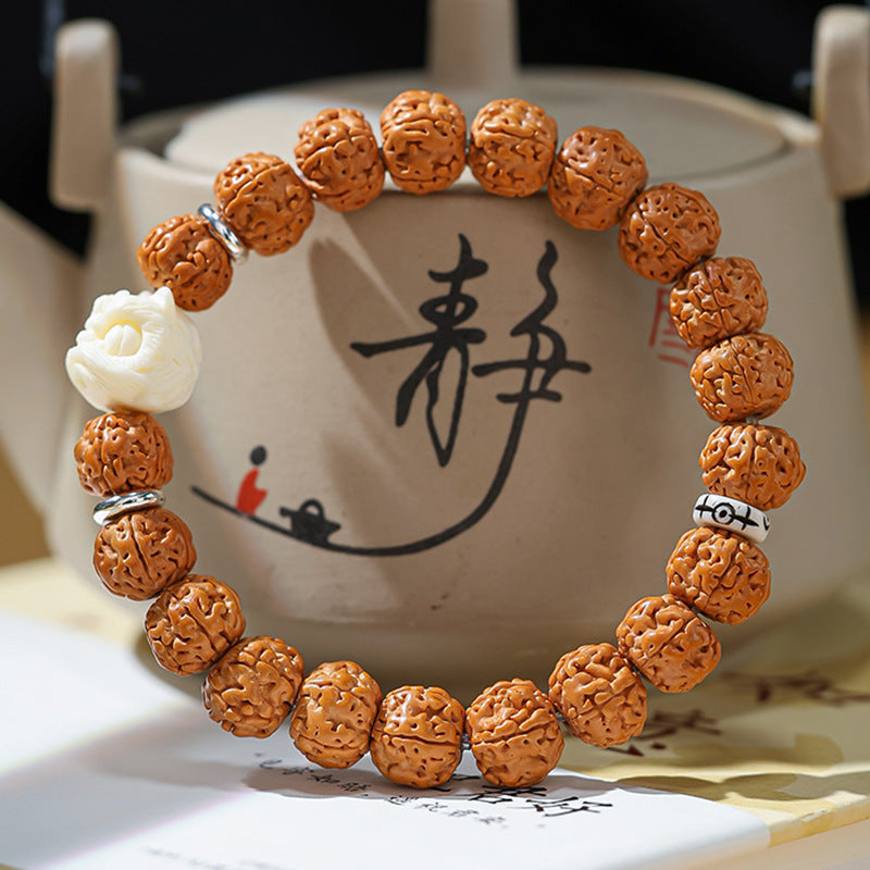 Men's Rosary Hand Toy High Oil Density Straight Cut Vajra Live Bracelet