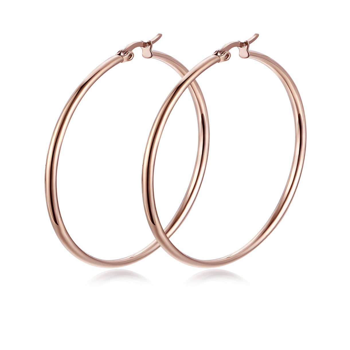 Steel Large Line Exaggerated Big Ear Fashion Earrings