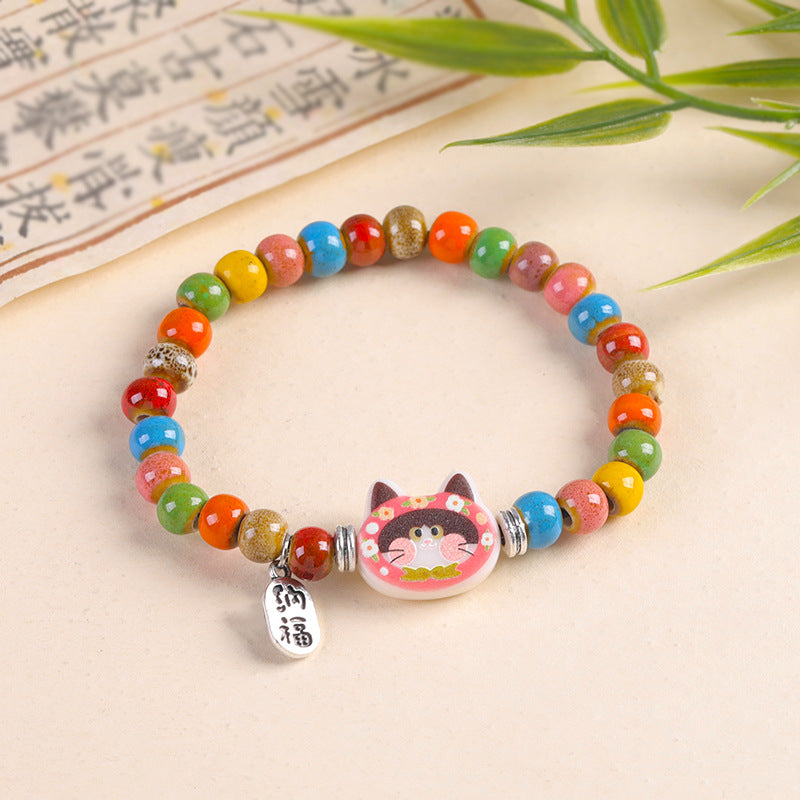 Ceramic Valentine's Day Classmates Friends Couple Handmade Bracelet