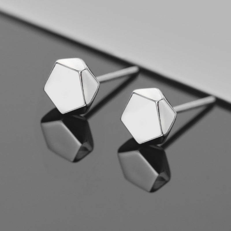Men's Diamond-shaped Magnetic Ear Clip Without Pierced Magnet Trendy Unique Hipster Earrings