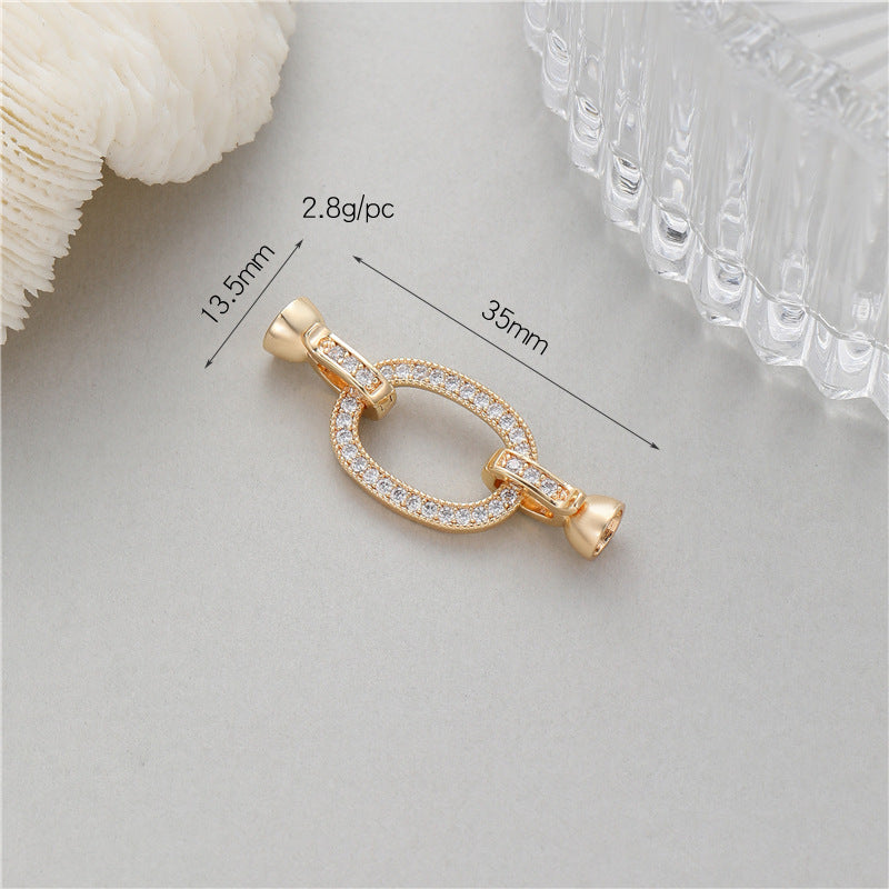 Glamorous Elegant Pearl Buckle Connection Closing Jewelry Accessories