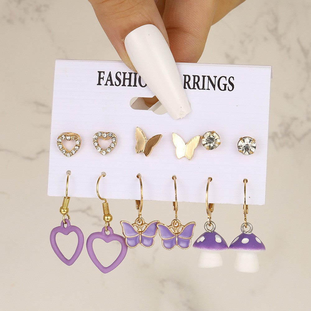 Fashion High Sense Ear Vintage Pearl Geometric Earrings