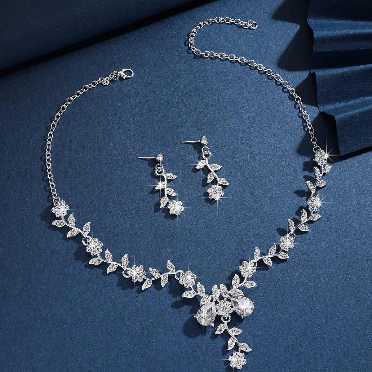 French Style Fresh Sweet Flower Affordable Luxury Fashion Exquisite Dress Jewelry Set