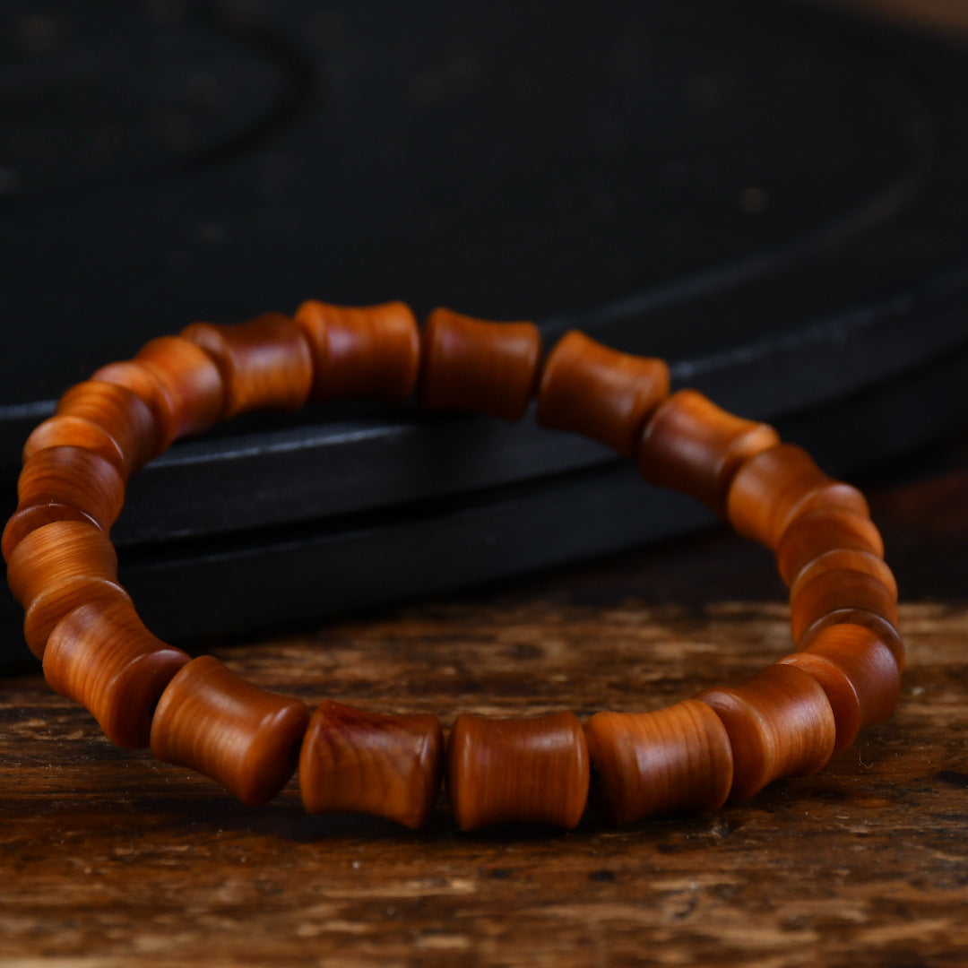 Women's & Men's Arborvitae Black Oil High-density Mature Material Bracelet