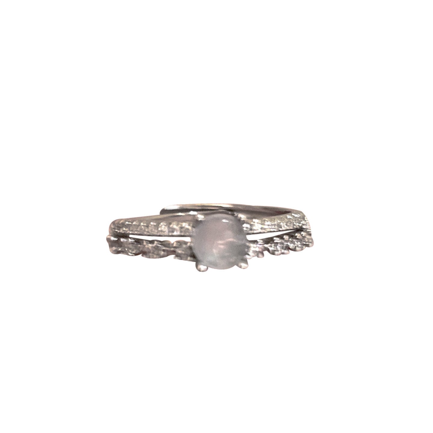 Zircon Female Open Light Luxury High Sense Niche Ring