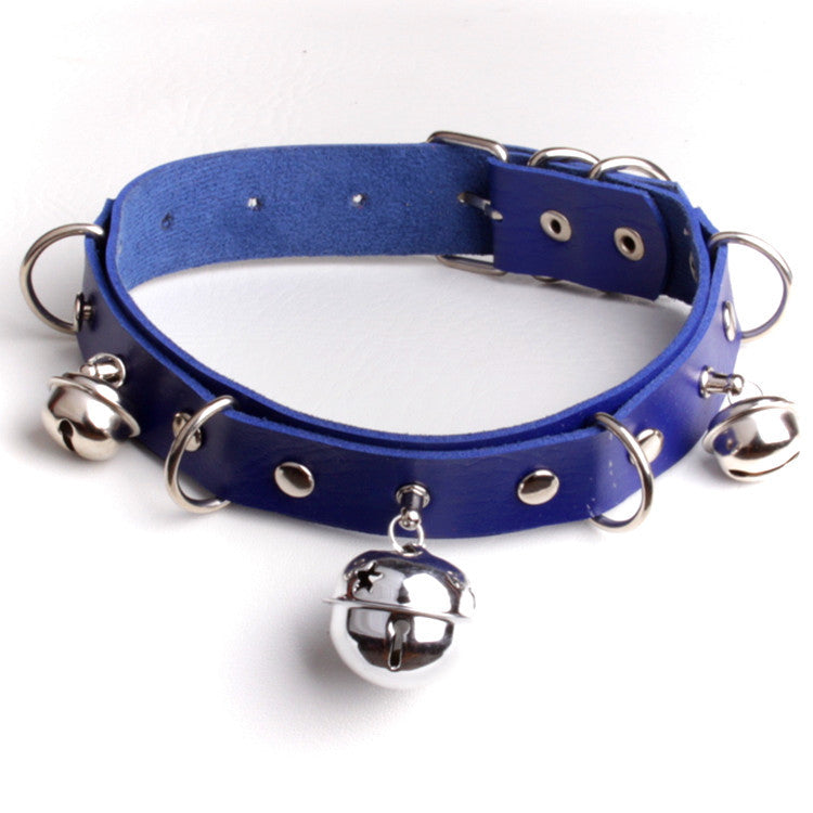 New Leather Sexy Big Bell Binding Necklaces