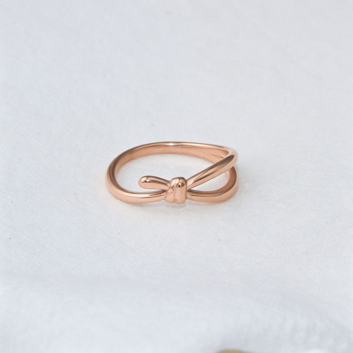 Knot Stainless Steel Little Finger Simple Ring