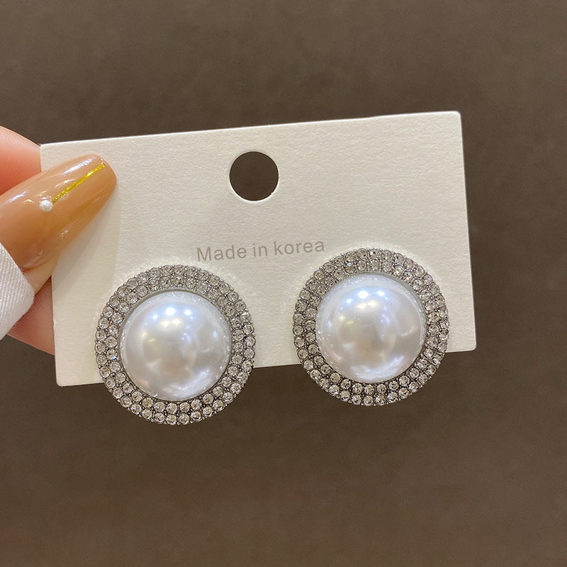Pearl Female Style High Sense Niche Temperament Earrings