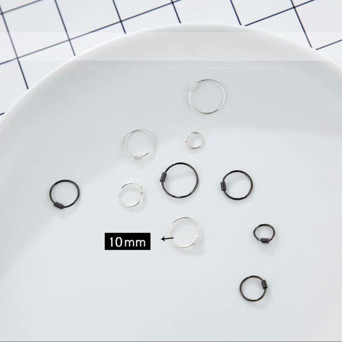 Women's & Men's Sterling Sier Simple For Graceful Thread Earrings