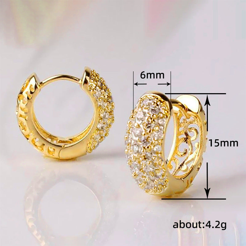 Style Hollow Design Vine Exquisite Ear Earrings