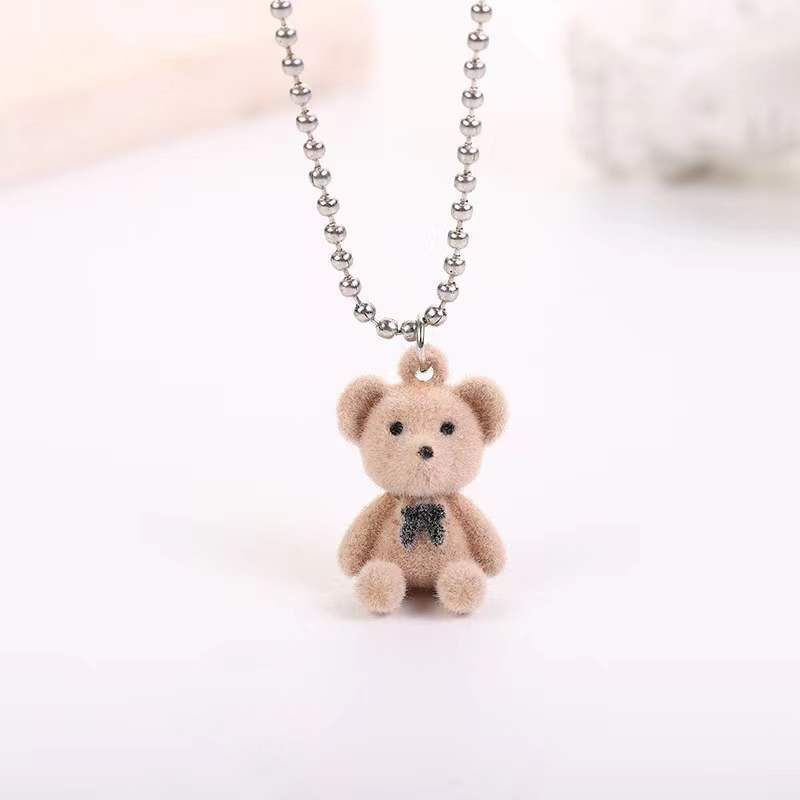 Cute Cartoon Bear Milk Cool Hip Necklaces