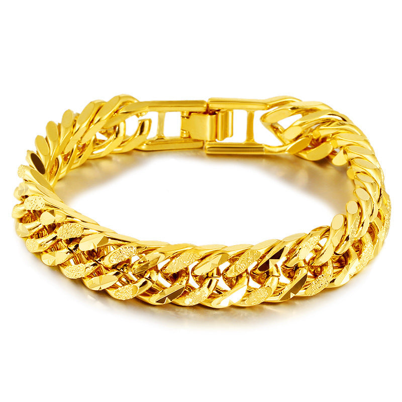 Men's Cool Jewelry Gold-plated Classic Cuban Bracelets