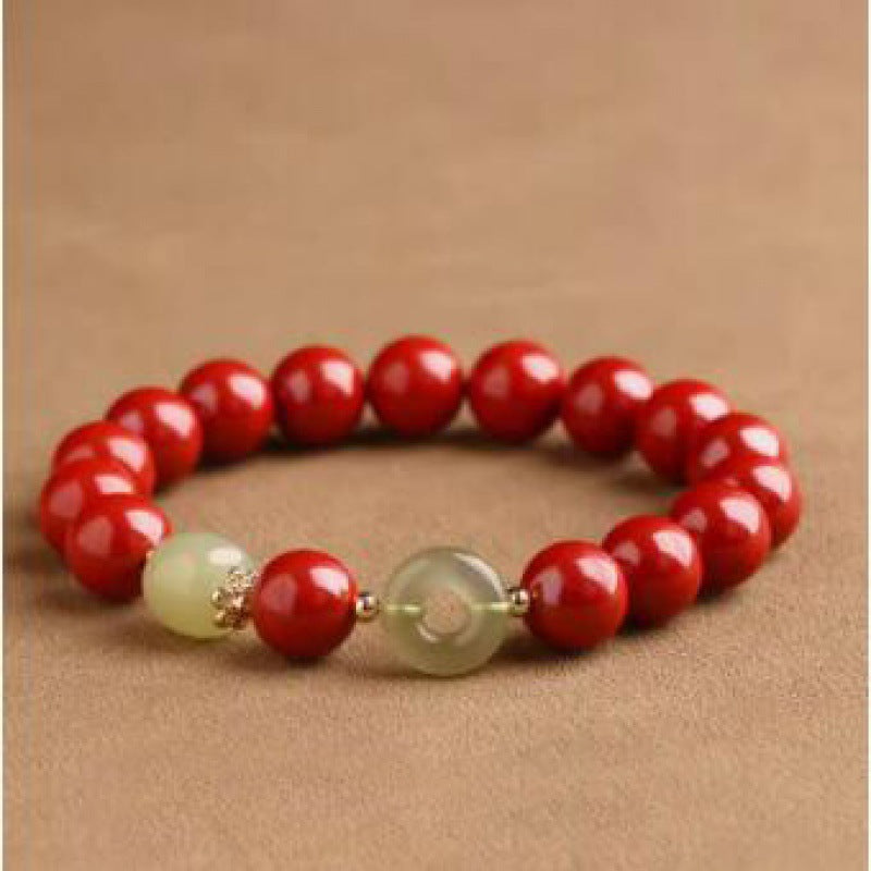 Female Natural Jade Safety Buckle Male Bracelets