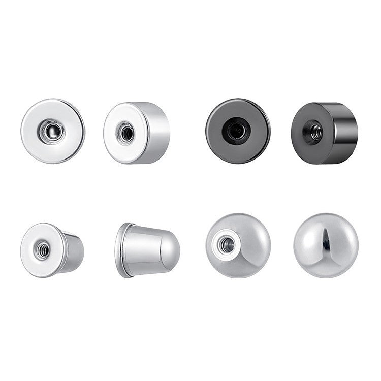 Earplug Ear Bone Ball-shaped Round Cake Stud Earrings