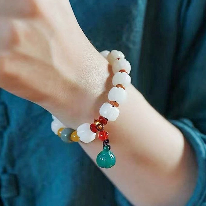 Bodhi Pumpkin Crafts Gift Buddha Beads Bracelet