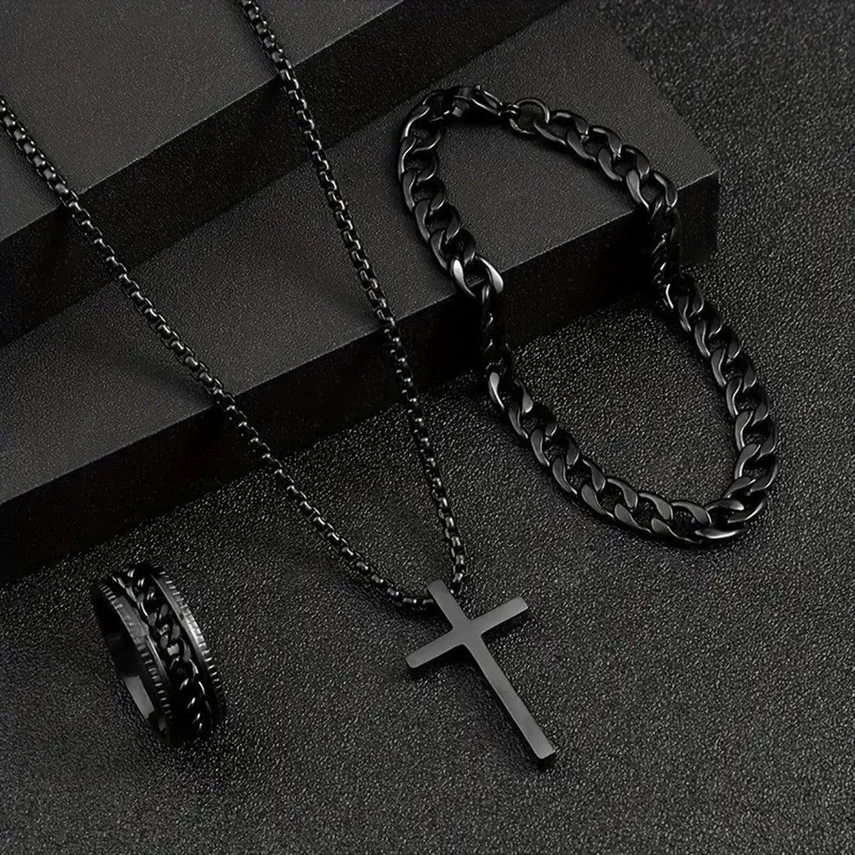 Suit Hip Hop Fashion Personality Low Jewelry Set